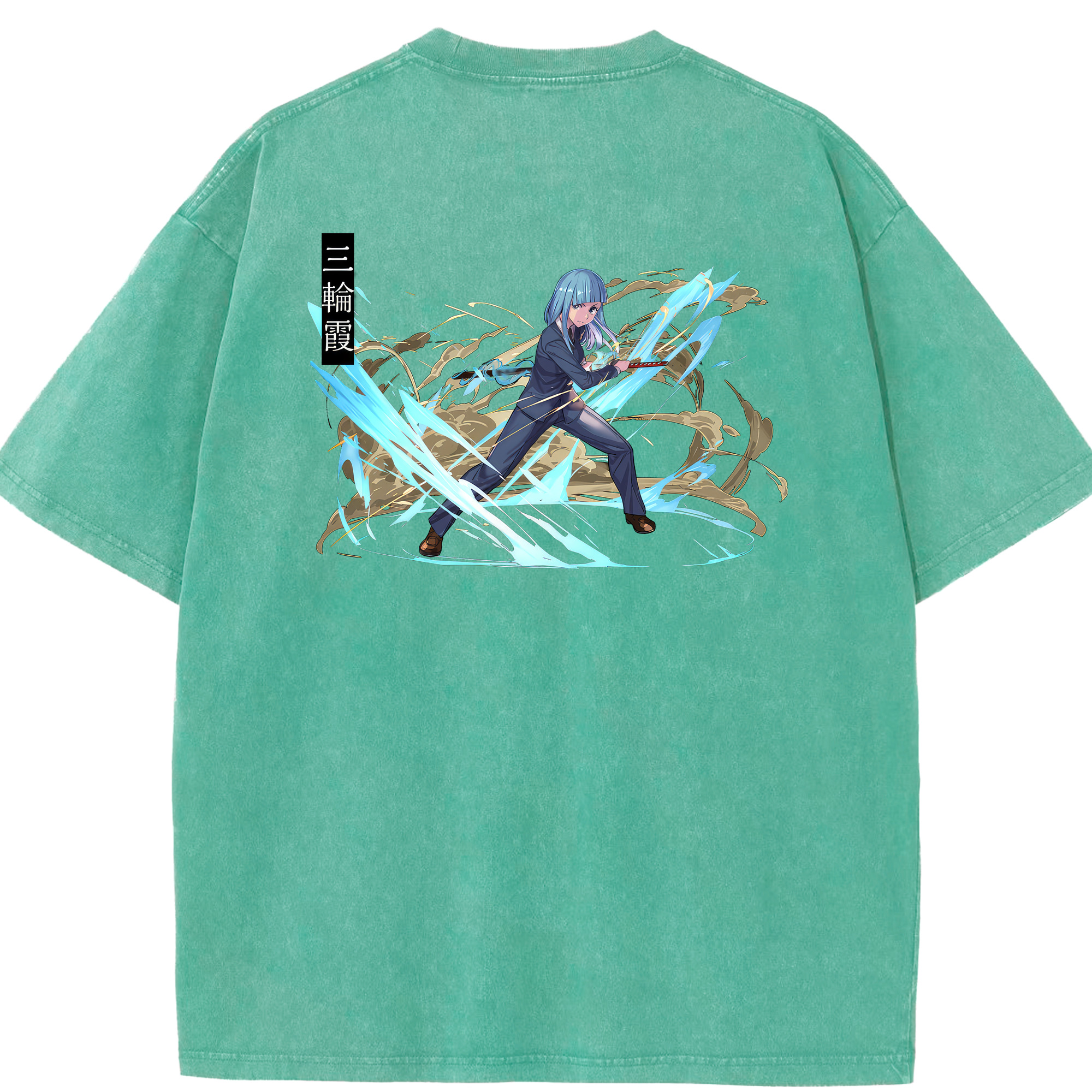 （画像用） 呪術廻戦 Jujutsu Kaisen 綿100% ヴィンテージ風 半袖Tシャツ（背面プリント）